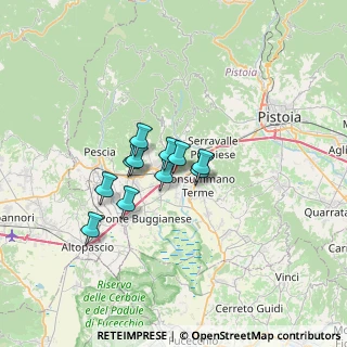 Mappa Via delle Magnolie, 51016 Montecatini Terme PT, Italia (4.44091)