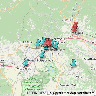 Mappa Via delle Magnolie, 51016 Montecatini Terme PT, Italia (4.69143)