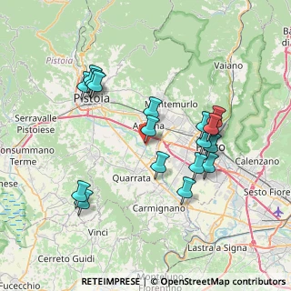 Mappa Via Carlo Levi, 51031 Agliana PT, Italia (7.49611)