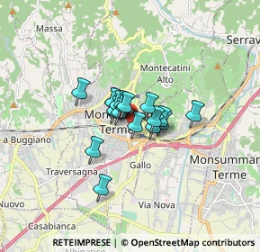 Mappa 51018 Montecatini Terme PT, Italia (0.88833)