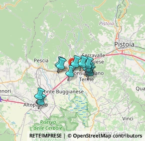 Mappa 51018 Montecatini Terme PT, Italia (4.21727)