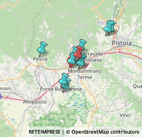 Mappa 51018 Montecatini Terme PT, Italia (4.61273)