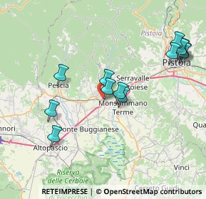 Mappa 51018 Montecatini Terme PT, Italia (8.51692)