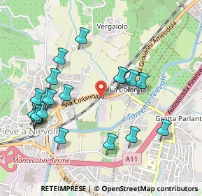 Mappa Via Colonna, 51018 Pieve A Nievole PT, Italia (0.5425)