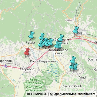 Mappa Via Antonietta, 51016 Montecatini Terme PT, Italia (5.6)