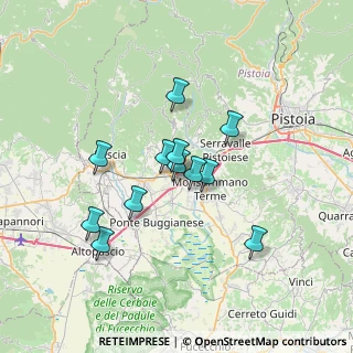 Mappa Via Goffredo Mameli, 51016 Montecatini Terme PT, Italia (5.71333)