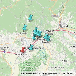 Mappa Via Goffredo Mameli, 51016 Montecatini Terme PT, Italia (4.20667)