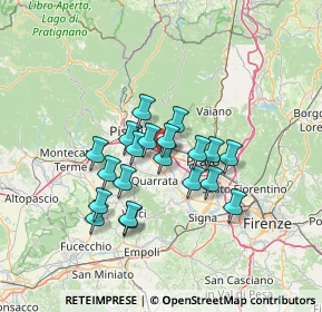 Mappa Via Carbolinga, 51031 Agliana PT, Italia (10.901)