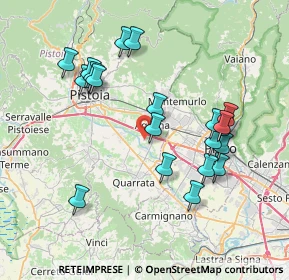 Mappa Via Carbolinga, 51031 Agliana PT, Italia (7.8195)
