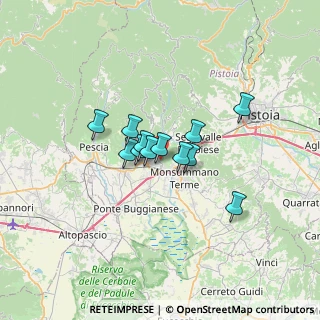 Mappa Via della Querceta, 51016 Montecatini Terme PT, Italia (4.36917)