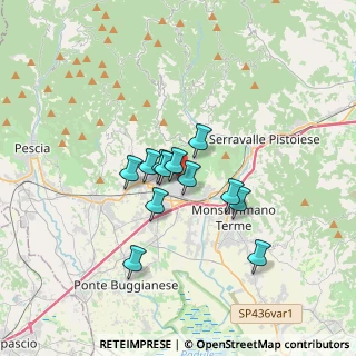 Mappa Via Vasco Peloni, 51016 Montecatini Terme PT, Italia (2.485)