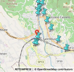 Mappa Viale Guglielmo Marconi, 51017 Pescia PT, Italia (1.09429)