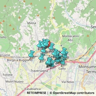 Mappa Largo Cacciatori delle Alpi, 51016 Montecatini Terme PT, Italia (1.3545)