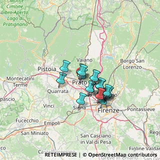 Mappa Pista Ciclabile Gino Bartali, 59100 Prato PO, Italia (9.688)