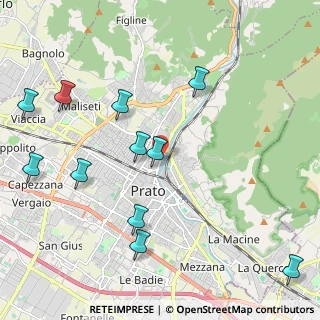 Mappa Pista Ciclabile Gino Bartali, 59100 Prato PO, Italia (2.52818)