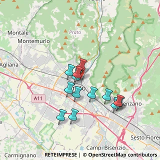 Mappa Pista Ciclabile Gino Bartali, 59100 Prato PO, Italia (3.17154)