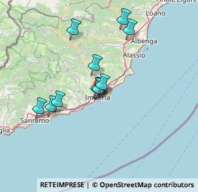 Mappa Via G. de Marchi, 18100 Imperia IM, Italia (11.68545)