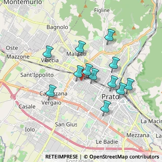 Mappa Via Vincenzo Bellini, 59100 Prato PO, Italia (1.6325)