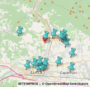 Mappa 55100 San Quirico di Moriano LU, Italia (4.08778)