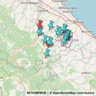Mappa Via Enrico Fermi, 47863 Novafeltria RN, Italia (11.3345)