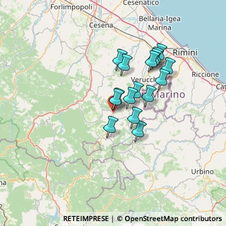 Mappa Via Enrico Fermi, 47863 Novafeltria RN, Italia (11.33688)