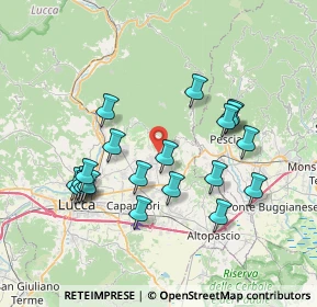 Mappa Via Sant'Andrea, 55012 Capannori LU, Italia (7.511)