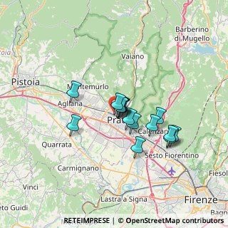 Mappa Via Bruno Cialdini, 59100 Prato PO, Italia (5.09667)