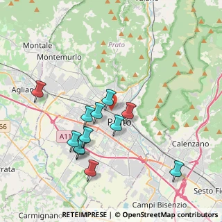 Mappa Via Bruno Cialdini, 59100 Prato PO, Italia (3.81333)