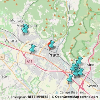 Mappa Via Bruno Cialdini, 59100 Prato PO, Italia (5.32455)