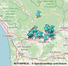 Mappa 55012 Marlia LU, Italia (9.8425)