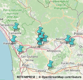 Mappa 55012 Marlia LU, Italia (13.63636)