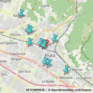 Mappa Via Ernesto Rossi, 59100 Prato PO, Italia (1.73636)