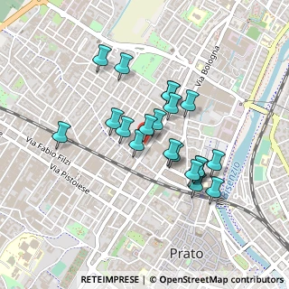 Mappa Via Ernesto Rossi, 59100 Prato PO, Italia (0.3765)