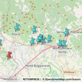 Mappa Via Ilaria Alpi, 51016 Massa e Cozzile PT, Italia (3.84583)