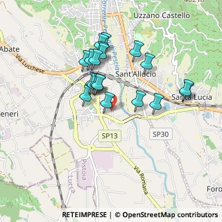 Mappa Via Umberto Saba, 51017 Pescia PT, Italia (0.8135)