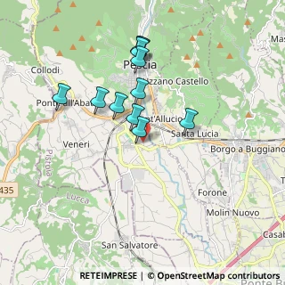 Mappa Via Umberto Saba, 51017 Pescia PT, Italia (1.64818)