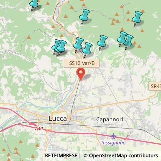 Mappa Via delle Ville, 55100 Lucca LU, Italia (5.40417)