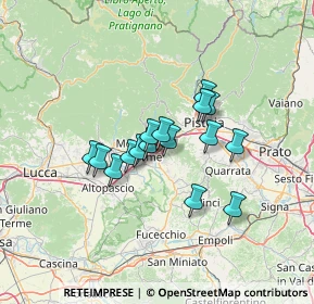 Mappa Via Giuseppe Giusti, 51018 Pieve A Nievole PT, Italia (9.72)
