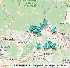 Mappa Via Giuseppe Giusti, 51018 Pieve A Nievole PT, Italia (10.9)