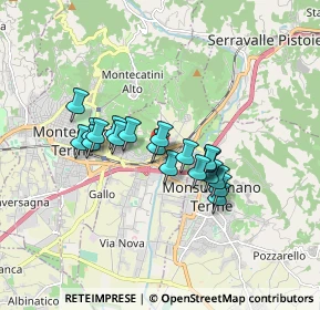 Mappa Via Giuseppe Giusti, 51018 Pieve A Nievole PT, Italia (1.348)