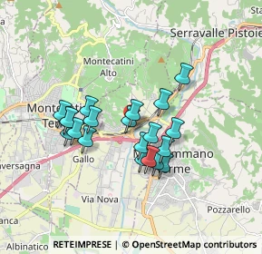 Mappa Viale Mimbelli, 51018 Pieve A Nievole PT, Italia (1.45)