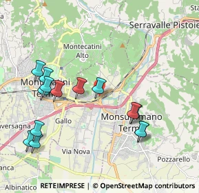 Mappa Via Giuseppe Giusti, 51018 Pieve A Nievole PT, Italia (2.22929)