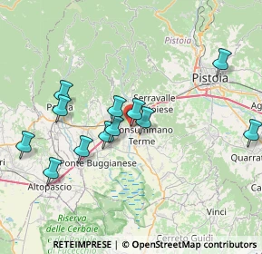 Mappa Via Giuseppe Giusti, 51018 Pieve A Nievole PT, Italia (7.5325)