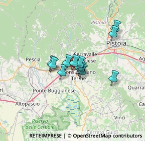 Mappa Via Giuseppe Giusti, 51018 Pieve A Nievole PT, Italia (4.44833)