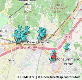 Mappa Via Giuseppe Giusti, 51018 Pieve A Nievole PT, Italia (0.837)