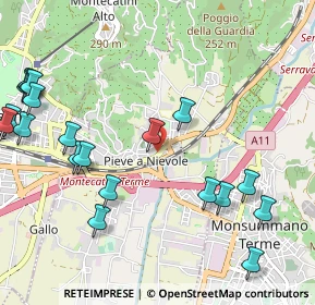 Mappa Via Giuseppe Giusti, 51018 Pieve A Nievole PT, Italia (1.383)