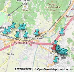 Mappa Viale Mimbelli, 51018 Pieve A Nievole PT, Italia (1.2475)