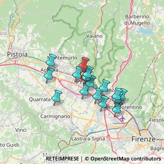 Mappa Via Dolce de' Mazzamuti, 59100 Prato PO, Italia (5.62)