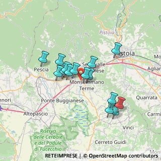 Mappa Via Francesco Mimbelli, 51018 Pieve a Nievole PT, Italia (5.826)