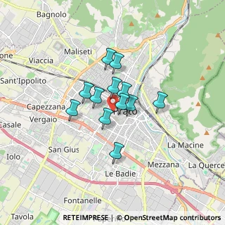 Mappa Piazza Ospedale, 59100 Prato PO, Italia (1.10583)